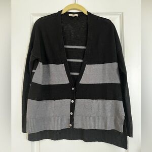 Eileen Fischer Black & Grey Cardigan